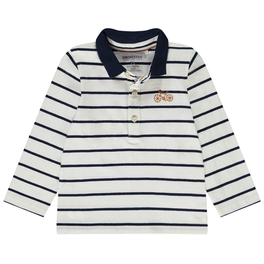 Polo manches longues ray pour b b gar on