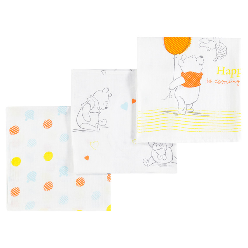 Σετ με 3 ασορτί πάνες Disney με μοτίβο Γουίνι το αρκουδάκι  Additional Σετ με 3 ασορτί πάνες Disney με μοτίβο Γουίνι το αρκουδάκι