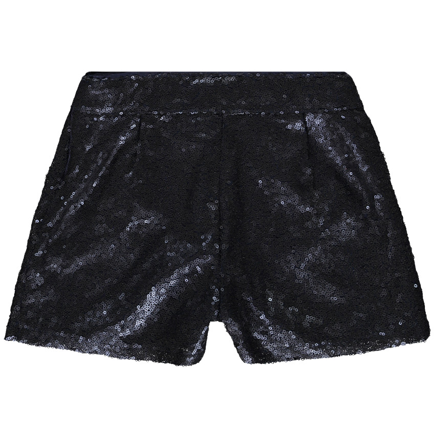 Σορτς γιορτής με παγιέτες και επένδυση από σατέν για κορίτσι 