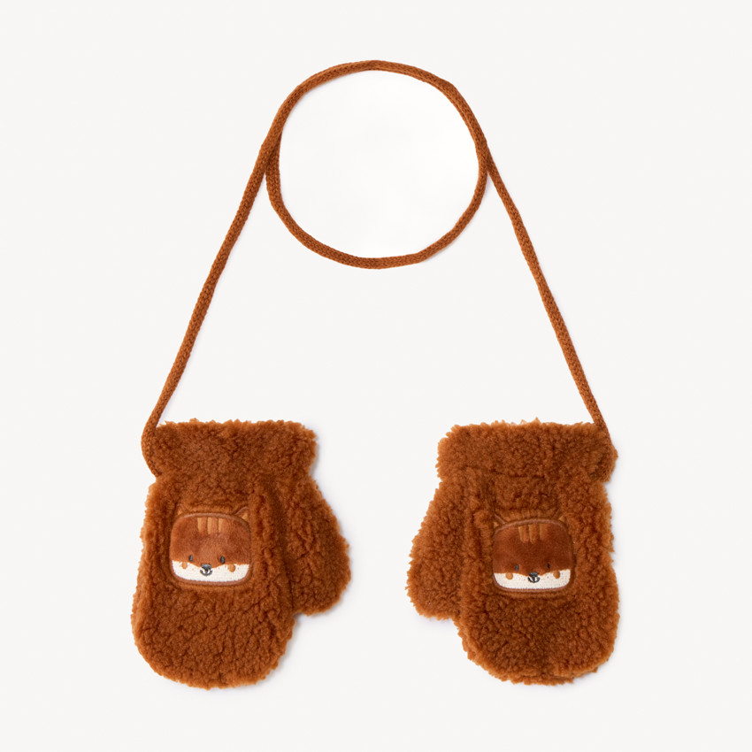 Γάντια sherpa με επένδυση micropolaire και κέντημα για μωρό 