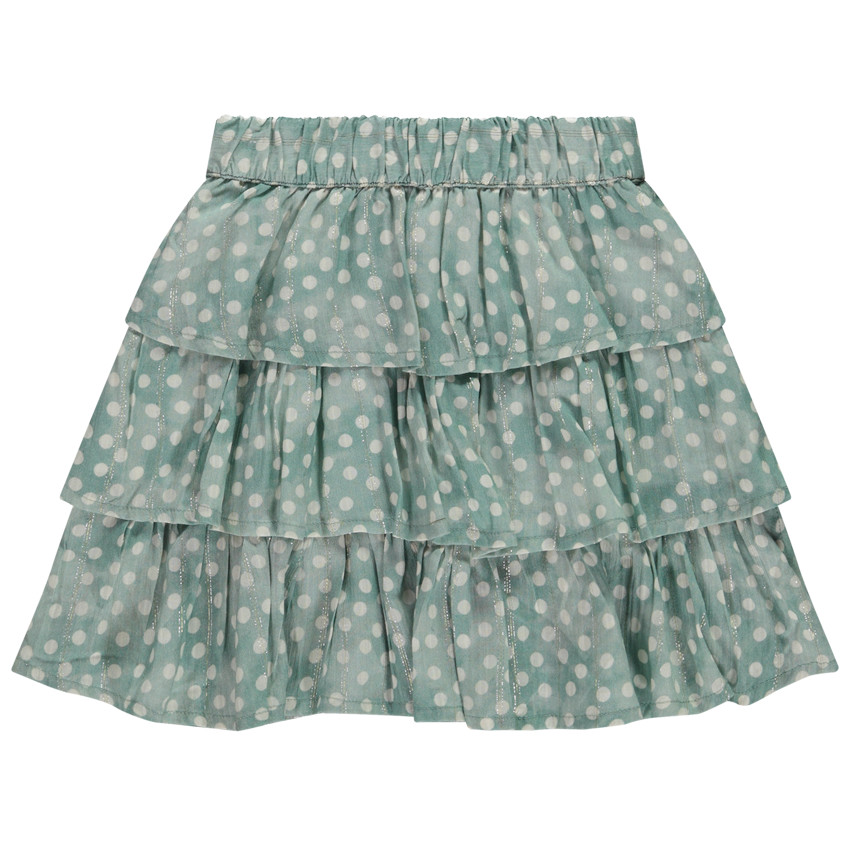 Σατέν φούστα με πουά σχέδιο για κορίτσι 