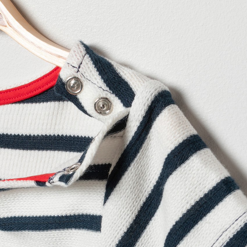 Φόρεμα πλεκτό effet 2-σε-1 κοντομάνικο για bebe κορίτσι 