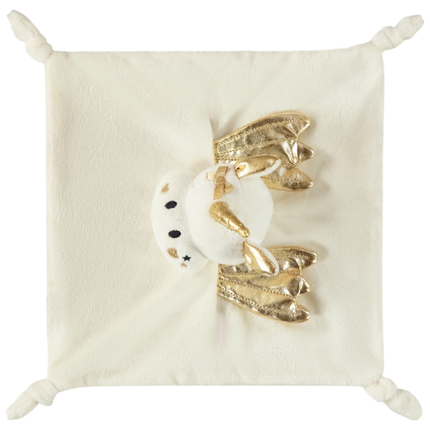 Doudou mouchoir Licorne pour bébé fille 