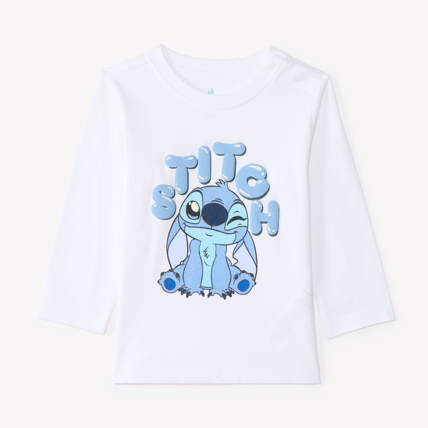 T-shirt à manches longues pour bébé garçon Stitch Disney 