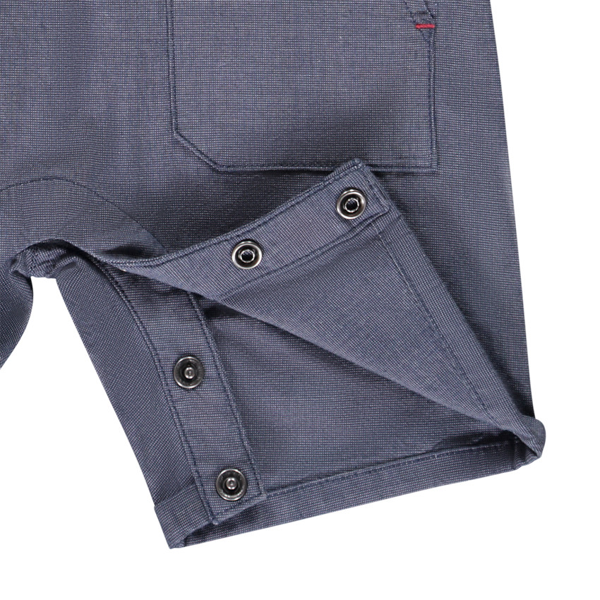 Κοντή σαλοπέτα από υφασμάτινο με κέντημα για bebe αγόρι 