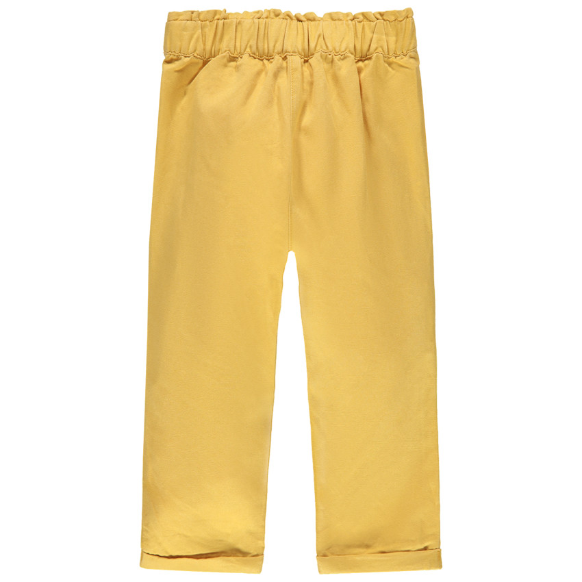 Παντελόνι fluide tencel με κεντητές καρδιές 