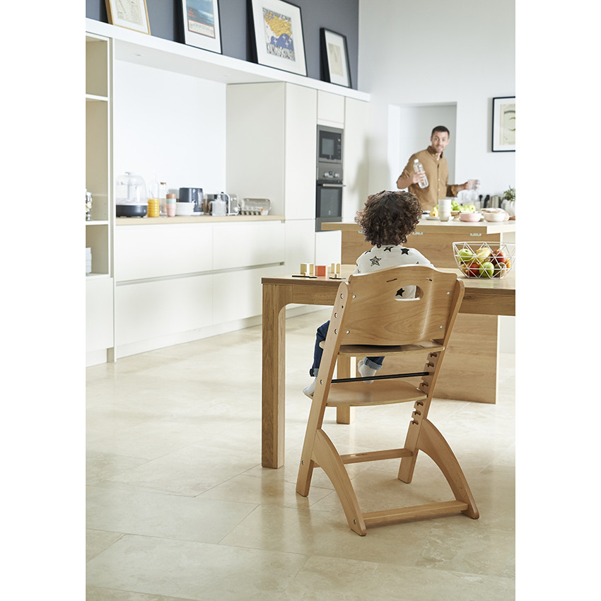 Εξελιγμένη καρέκλα φαγητού Zeta 2 με δίσκο - Γκρι ανθρακί 