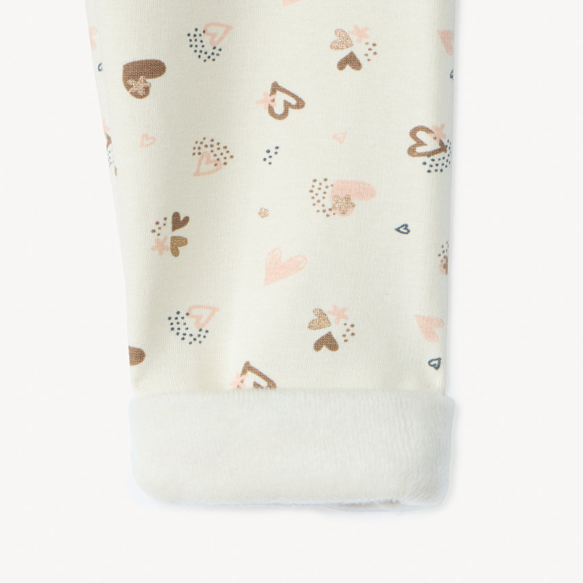 Κολάν με σχέδιο και επένδυση sherpa για μωρό κορίτσι 