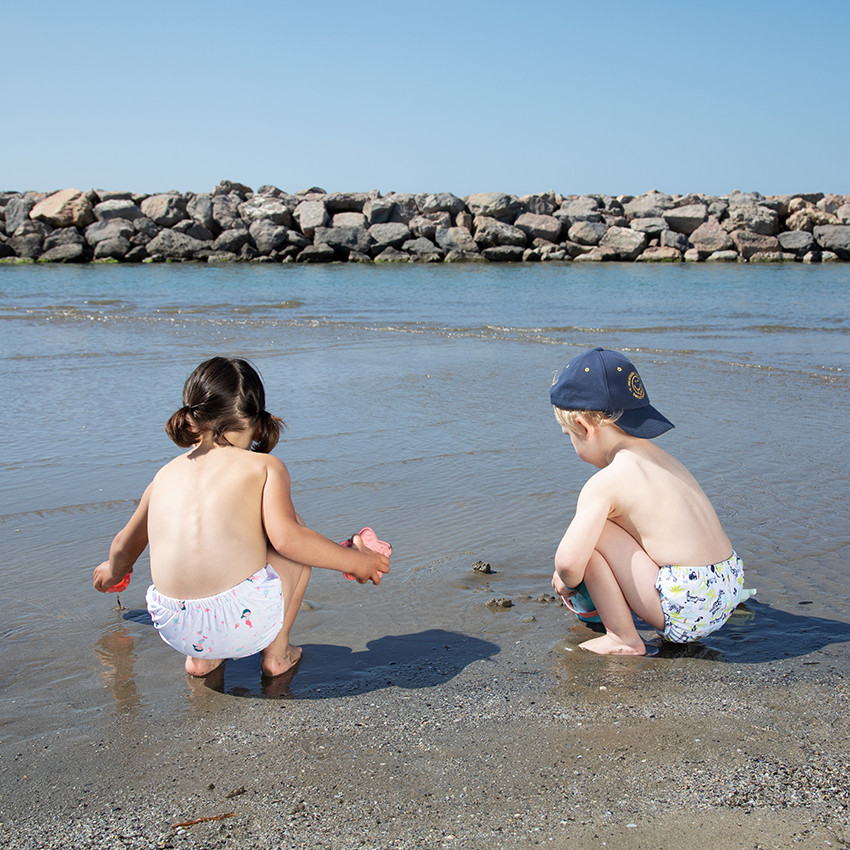 Slip de bain anti-UV imprimé animaux pour bébé garçon 