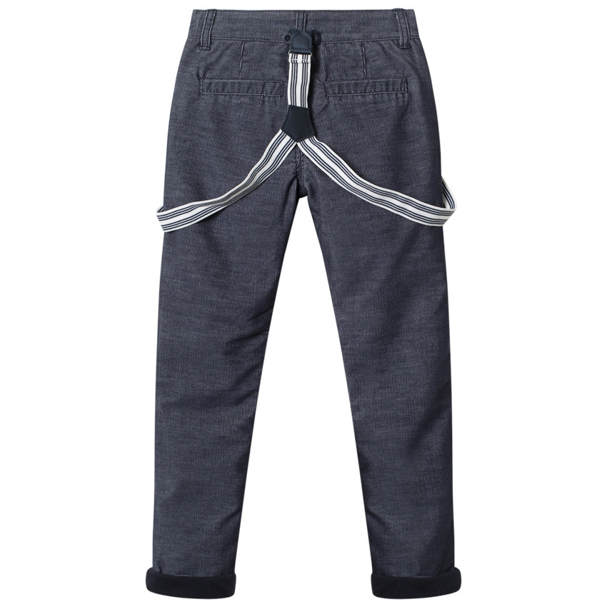 Pantalon en velours à bretelles amovibles  