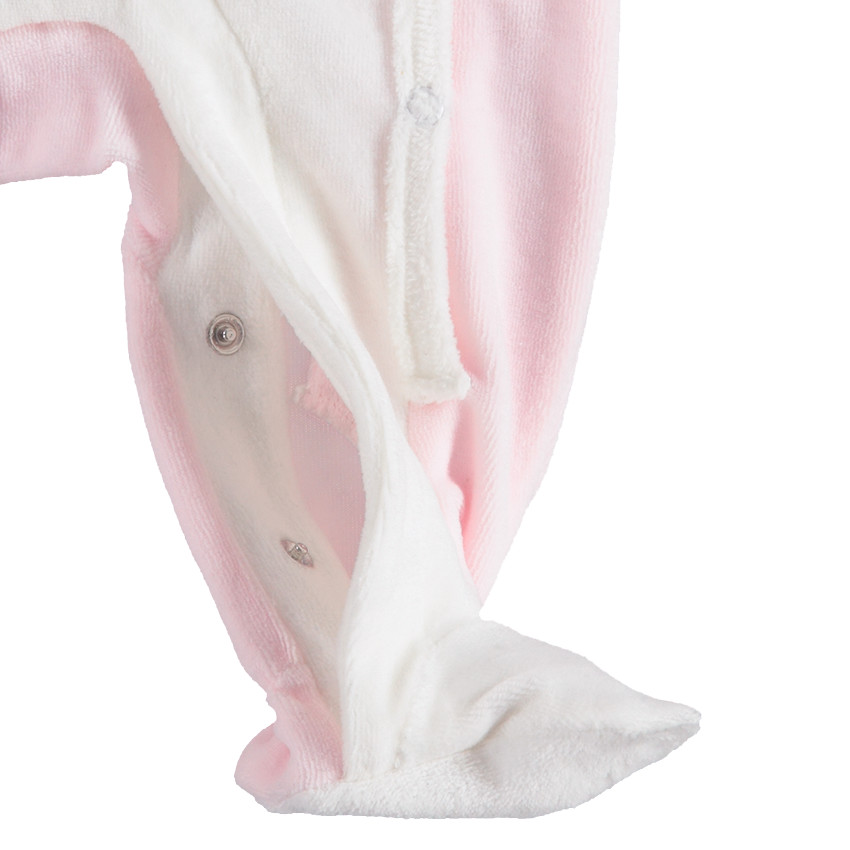 Δίχρωμο βελουτέ φορμάκι κεντημένο Smiley Girl 