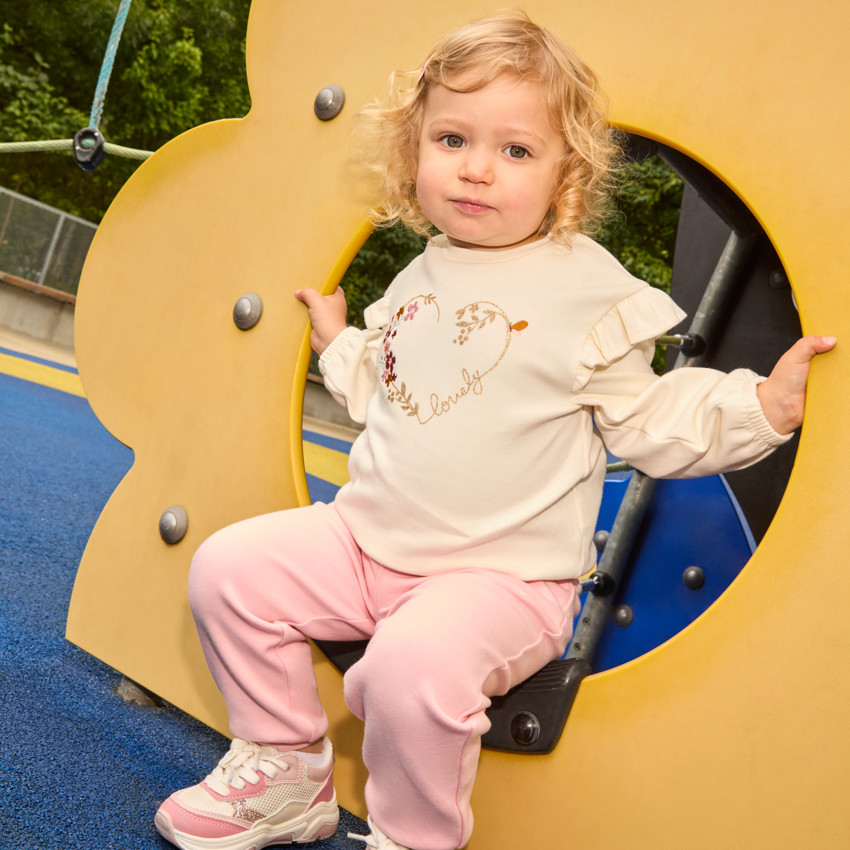 Σύνολο φανέλας + κολάν με σχέδιο για κορίτσι μωρού 