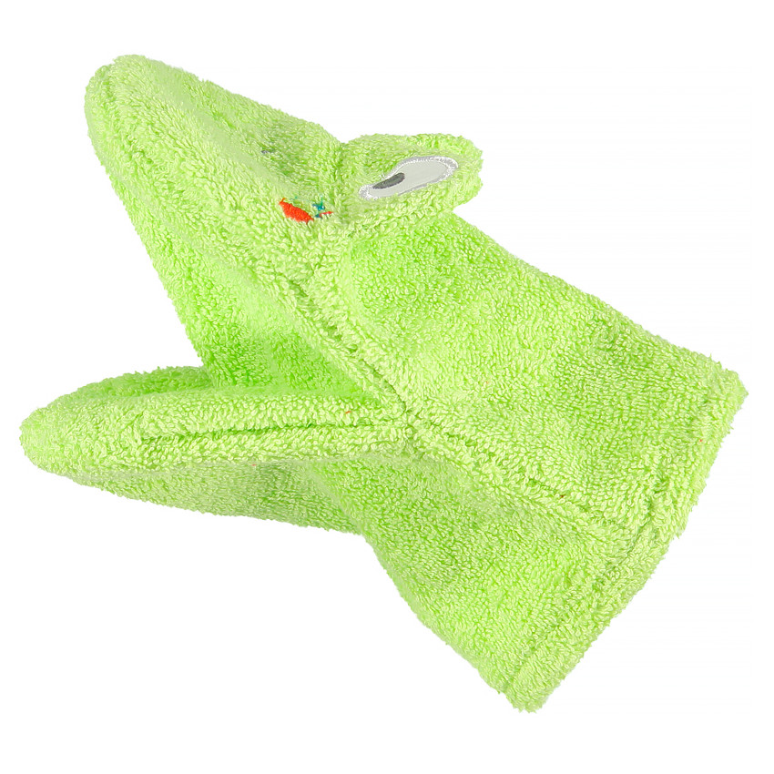 Gant de toilette forme marionnette tête d'animal  