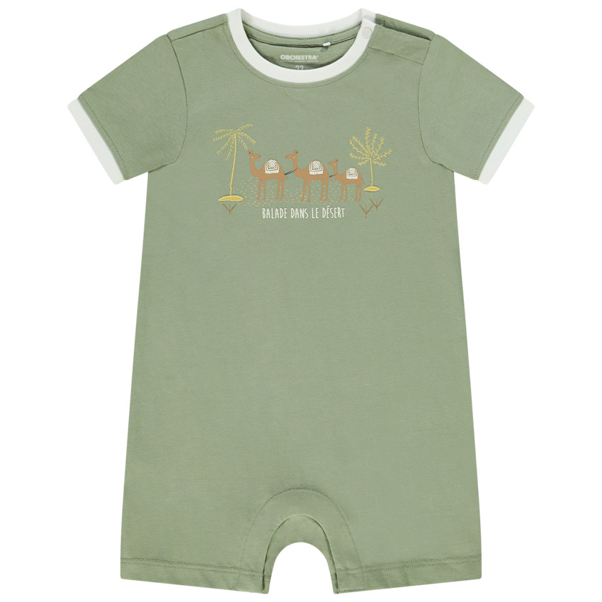 Combishort motif dromadaires pour bébé garçon 