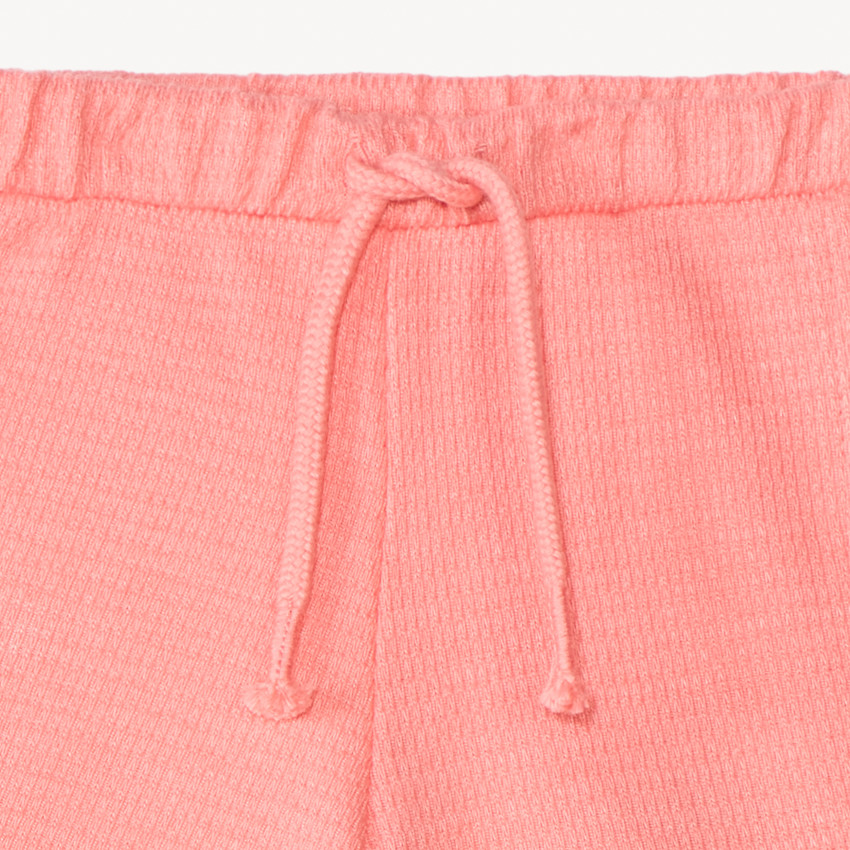 Μονόχρωμο σορτς από πλεκτό jersey ottoman για κορίτσι 