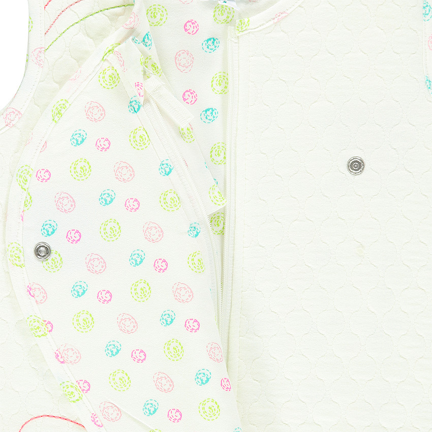 Turbulette sans manches avec fleurs brodées T1 