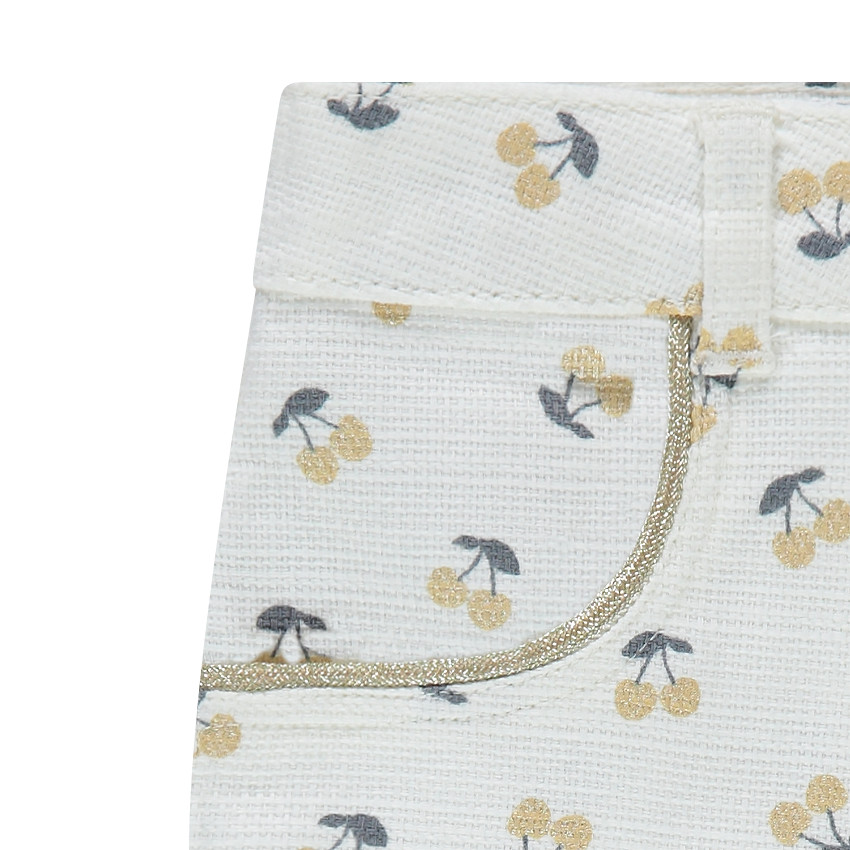 Σορτσάκι βαμβακερό με κερασάκια σε όλη την επιφάνεια 