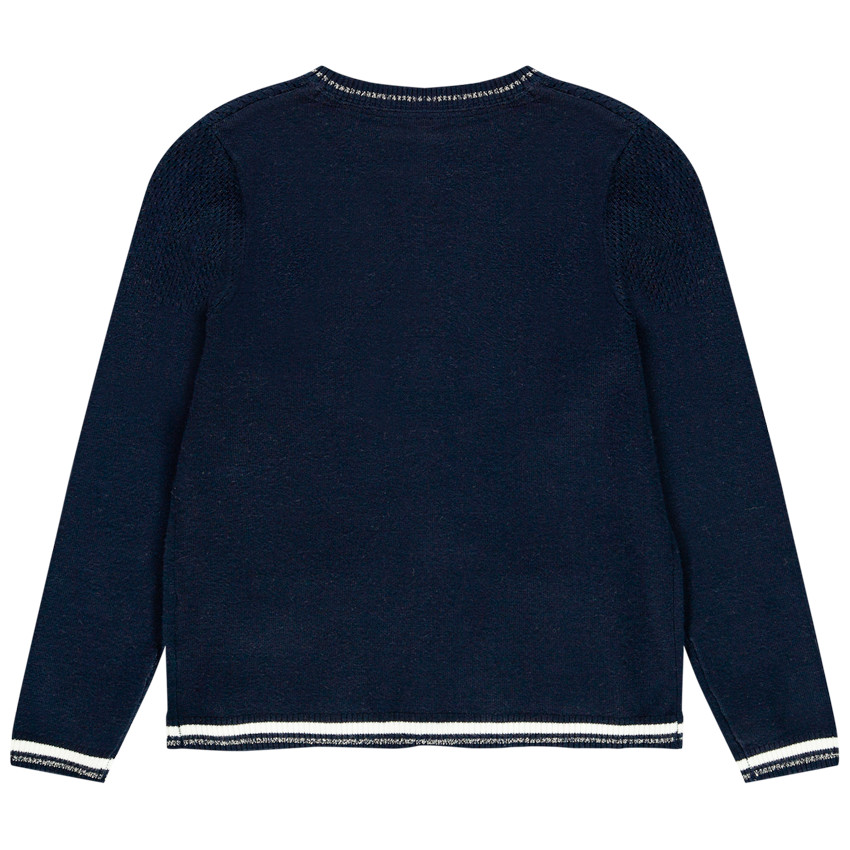 Ζακέτα πλεκτή μπλε marine για κορίτσι  Additional Ζακέτα πλεκτή μπλε marine για κορίτσι