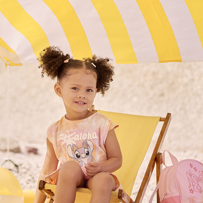 Ρόμπα effet tie & dye Angel Disney με μεγάλες παγιέτες κορίτσι 