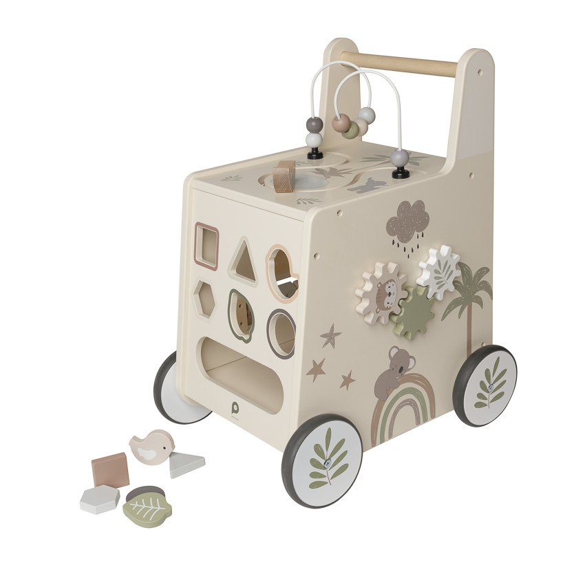 Ξύλινο χαριτωμένο καρότσι εκμάθησης Little Savane Premaman 