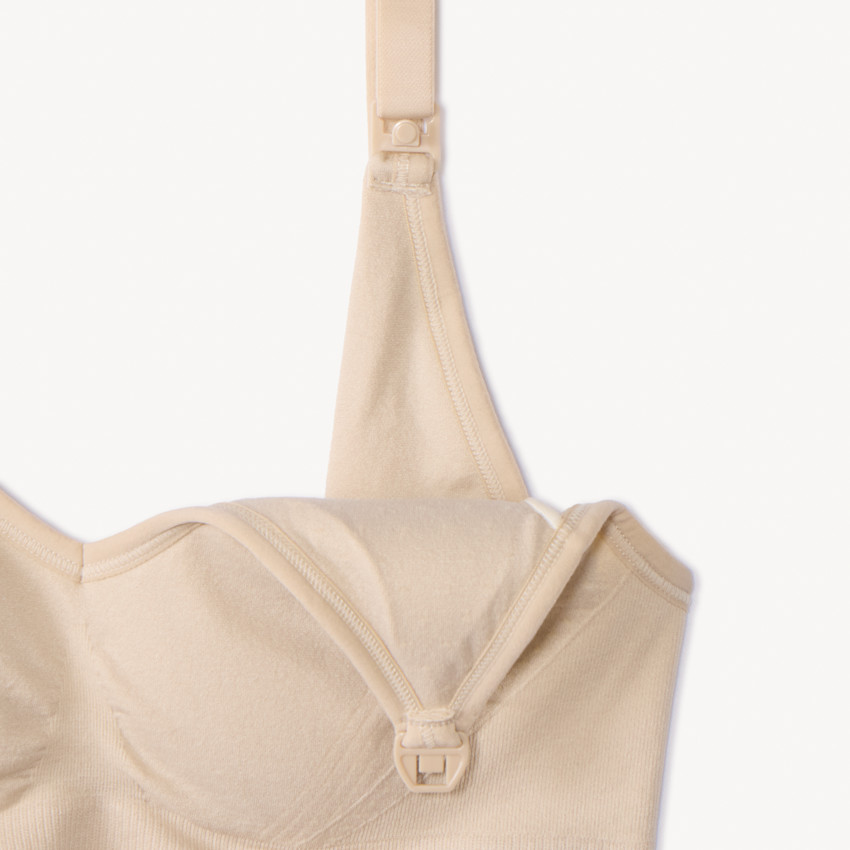 Αόρατο ρυθμιζόμενο σουτιέν θηλασμού χωρίς ραφές μονόχρωμο 