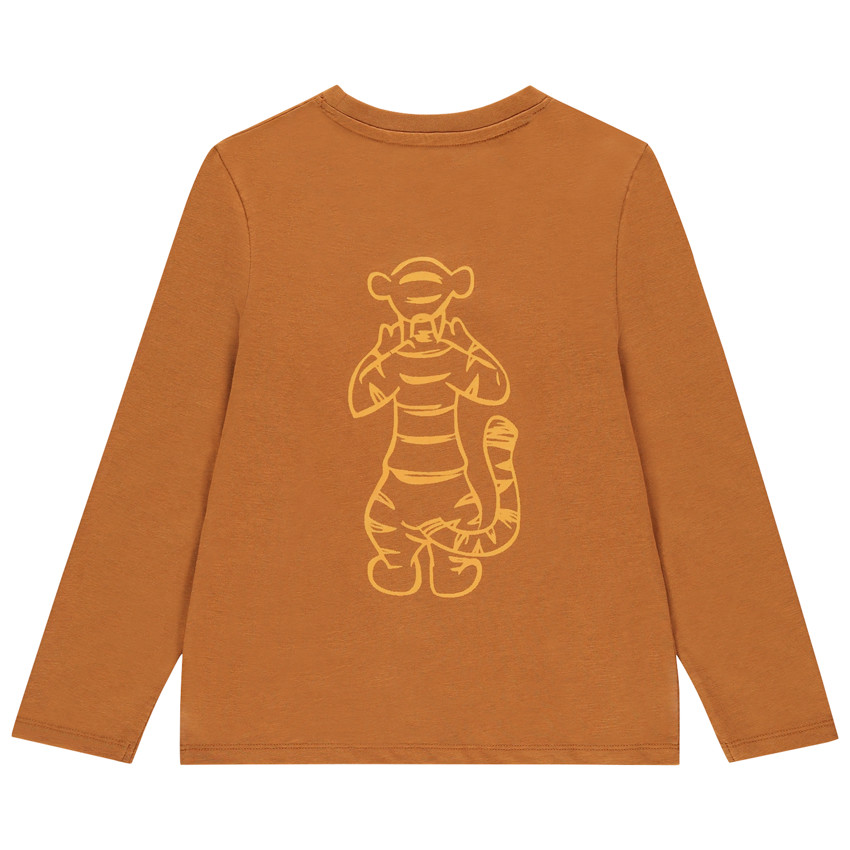 T-shirt manches longues print Tigrou Disney devant et au dos 