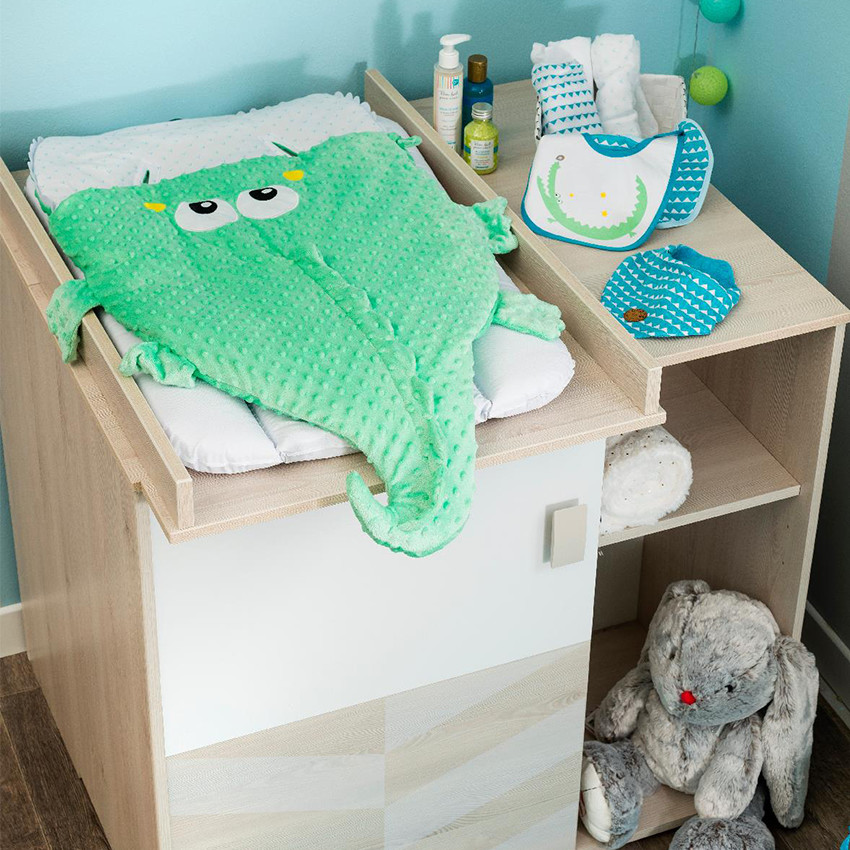 Υπνόσακος σε σχήμα κροκόδειλου από sherpa με ζέρσεϊ επένδυση 