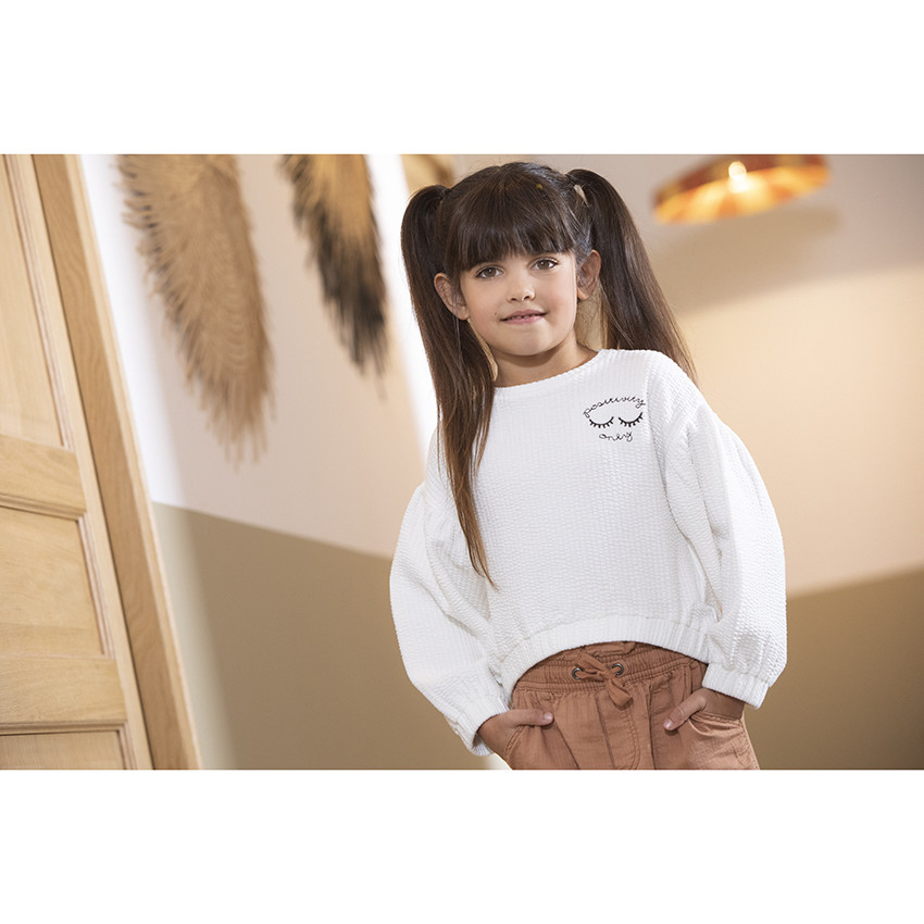 Φούτερ molleton φαντεζί για κορίτσι 