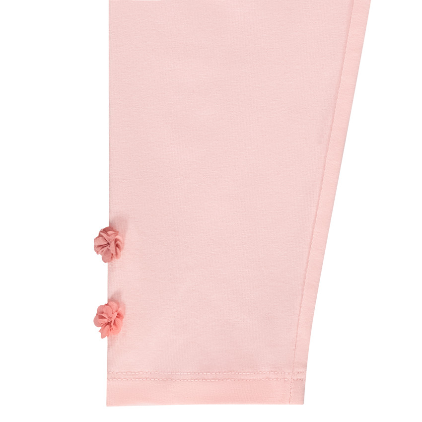 Καλσόν μονόχρωμο με πομ πομ για bebe κορίτσι 