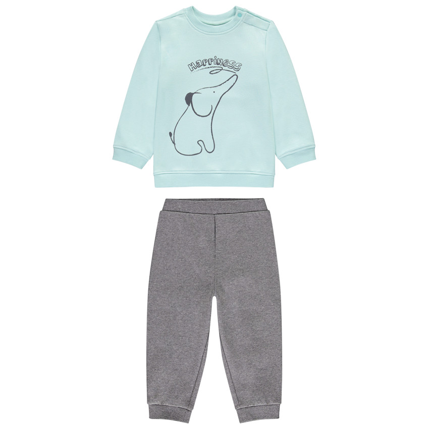 Φόρμα από φούτερ με σχέδιο για μωρό αγόρι 