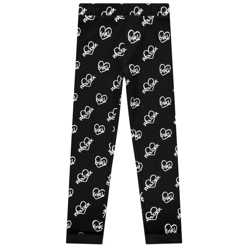 Κολάν jersey με σχέδιο καρδιές για κόριτσι 