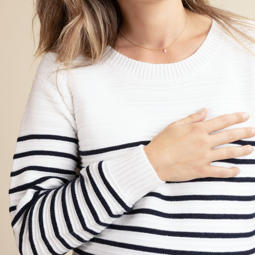 Πουλόβερ πλεκτό ριγέ esprit marinière για γυναίκα  Additional Πουλόβερ πλεκτό ριγέ esprit marinière για γυναίκα