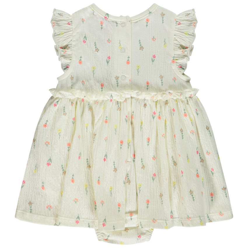 Robe body en jersey froissé imprimé pour bébé fille = Φόρεμα body από jersey με τσαλακωμένο print για bebe κορίτσι 