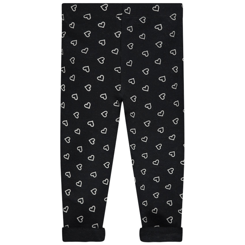 Ζέρσεϊ κολάν με εμπριμέ μοτίβο καρδούλες 