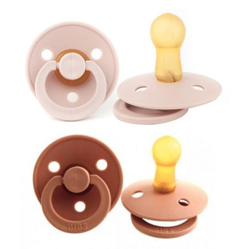 Bibs Πιπιλες Colour Round-2 Pack-Woodchuck/Blush No2 