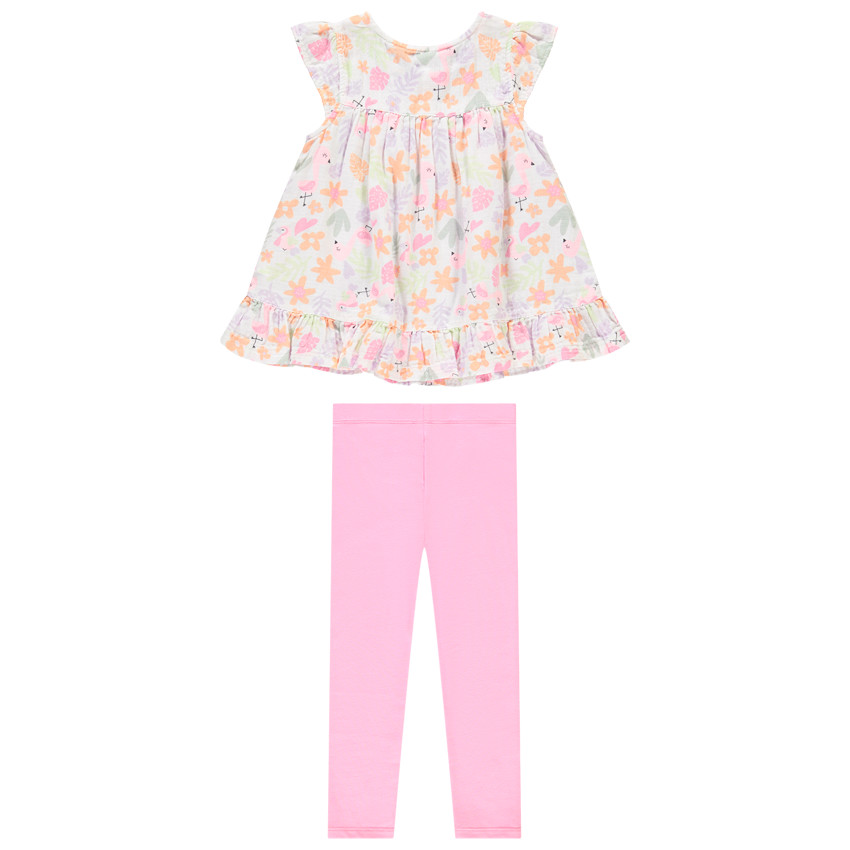 Σετ 2 τμχ. με τουνίκ με σχέδιο για bebe κορίτσι 