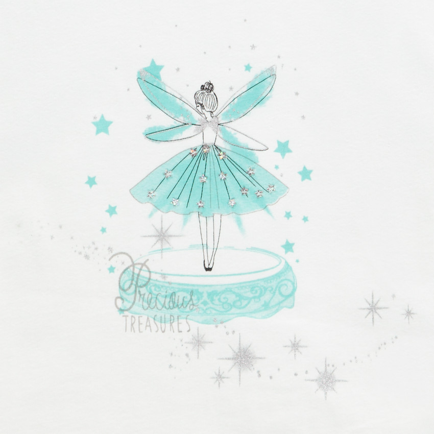 T-shirt manches courtes en dentelle pour fille Main T-shirt manches courtes en dentelle pour fille