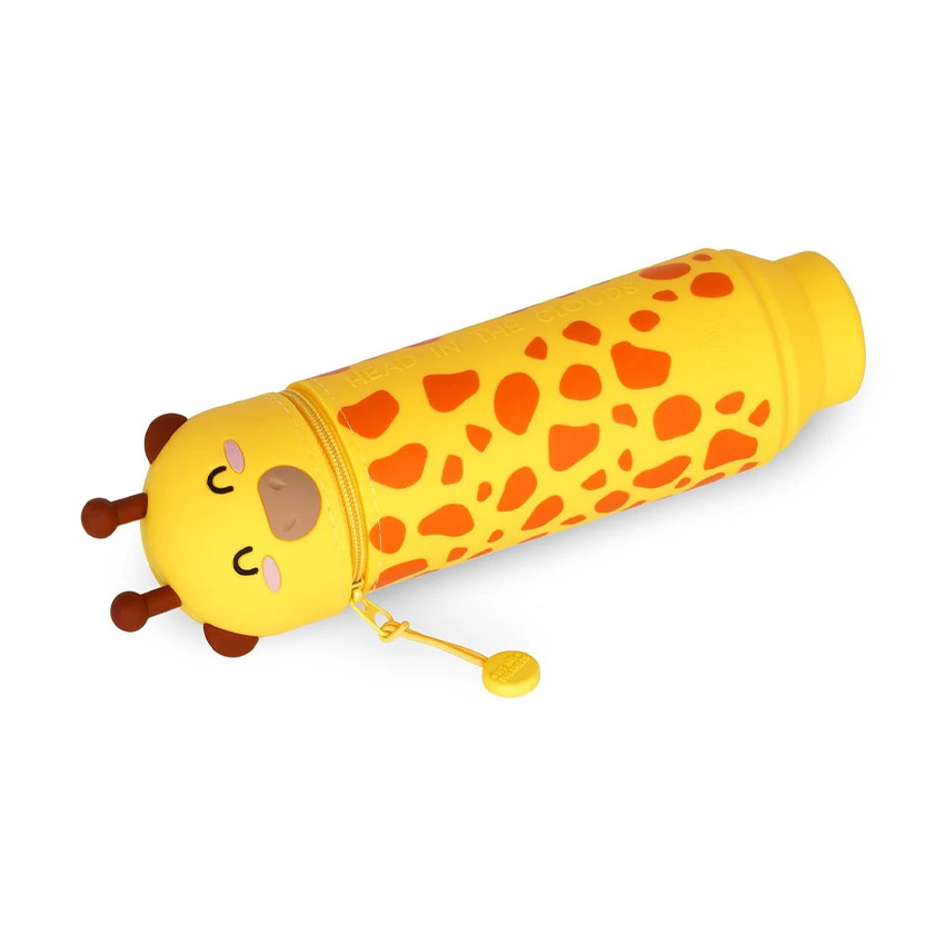 Κασετίνα 2 σε 1 από σιλικόνη Kawaii Giraffe 