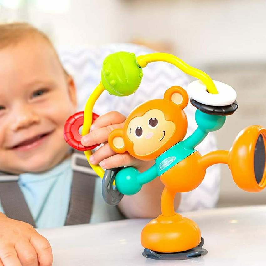 Παιχνιδι Δραστηριοτητων Για Βρεφικη Καρεκλα Φαγητου Stick & Spin High Chair Pal INFANTINO 