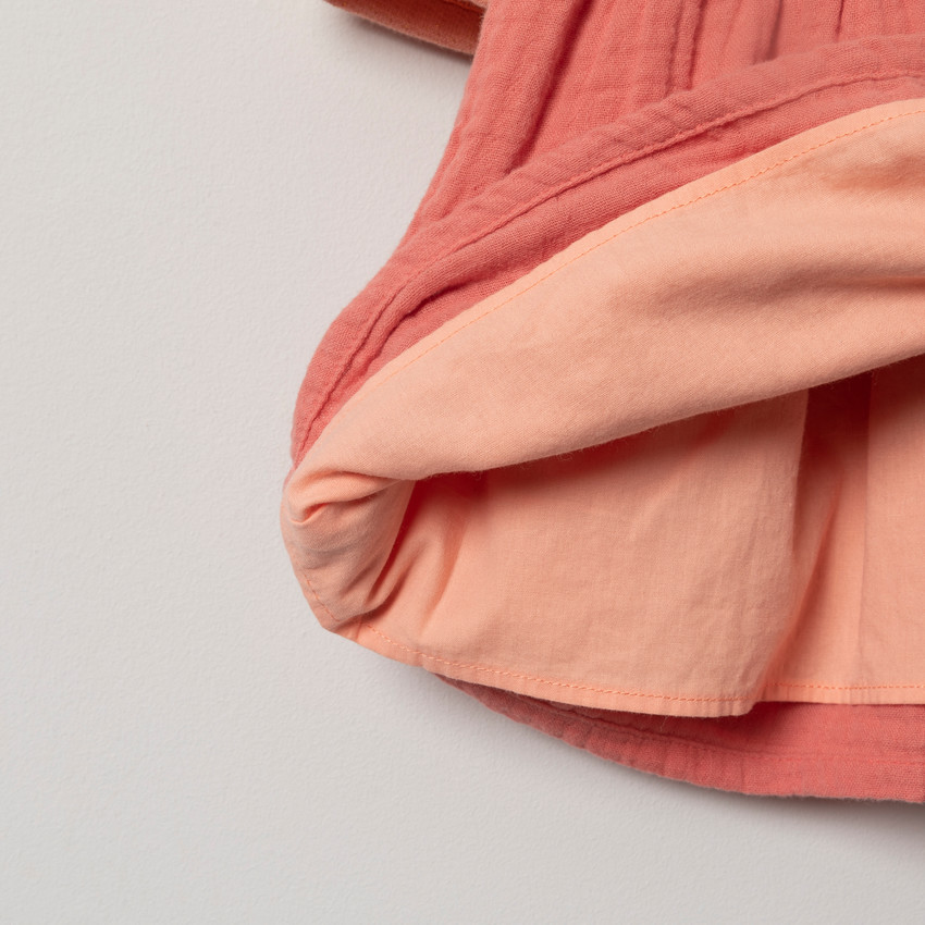 Φόρεμα  2 σε 1 με τυπωμένα ζωάκια κι κεντήματα  