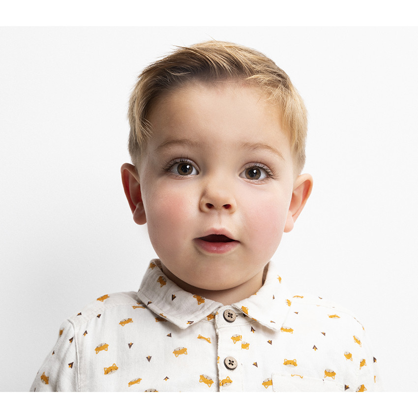 Σετ με Πουκάμισο με σχέδιο και  Παντελόνι με patch για bebe αγόρι 