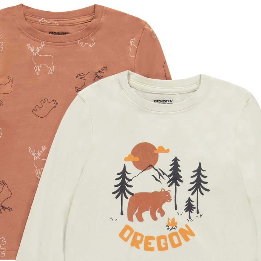 Σετ από 4 φαντεζί μπλουζάκια μακρυμάνικα για αγόρι 