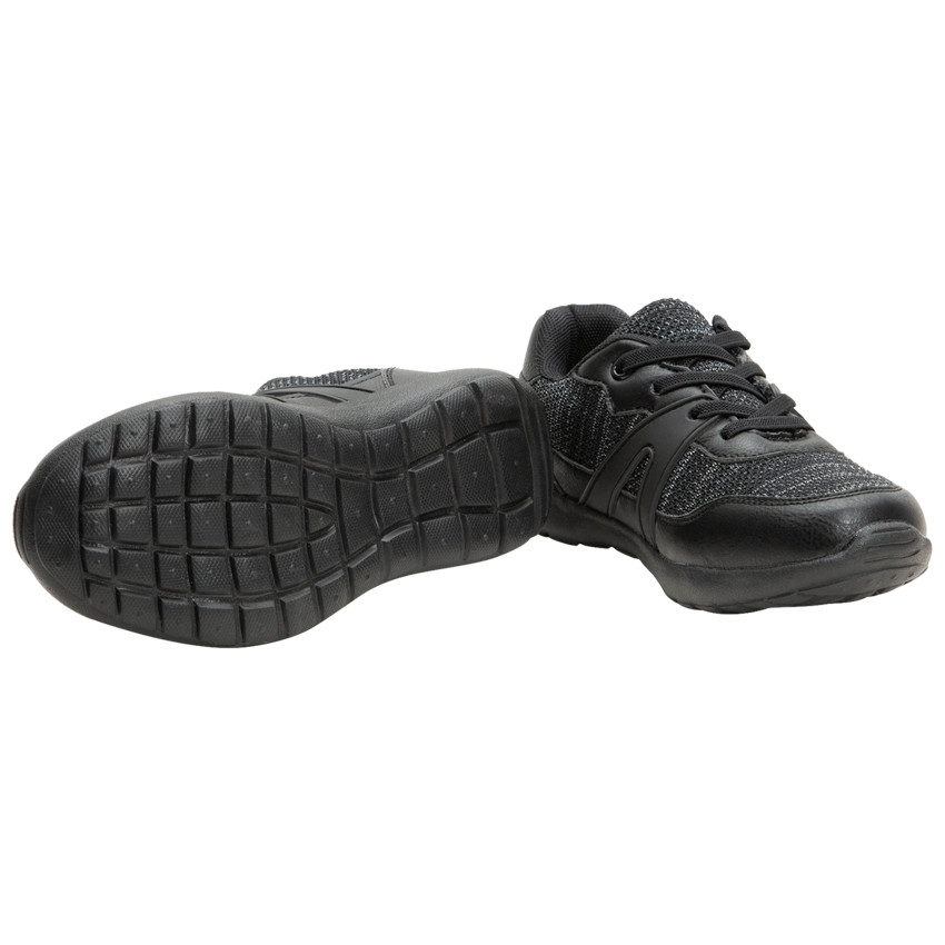 Αθλητικά παπούτσια από δίχτυ με μελανζέ όψη και κορδόνια 