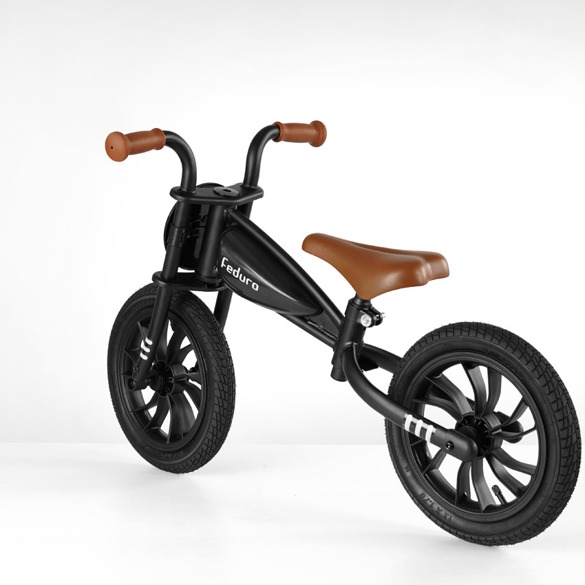 Qplay Feduro Air Gel(Rubber) Wheels Black - Ποδηλατο Ισορροπιας 