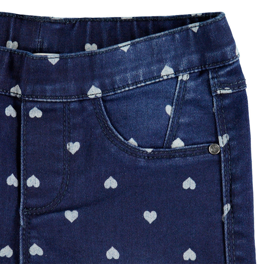 Jegging à coeurs all-over 