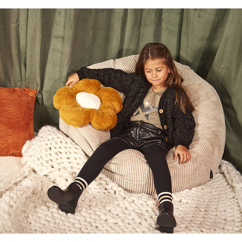 Σορτς δερματίνη με επένδυση για κορίτσι 