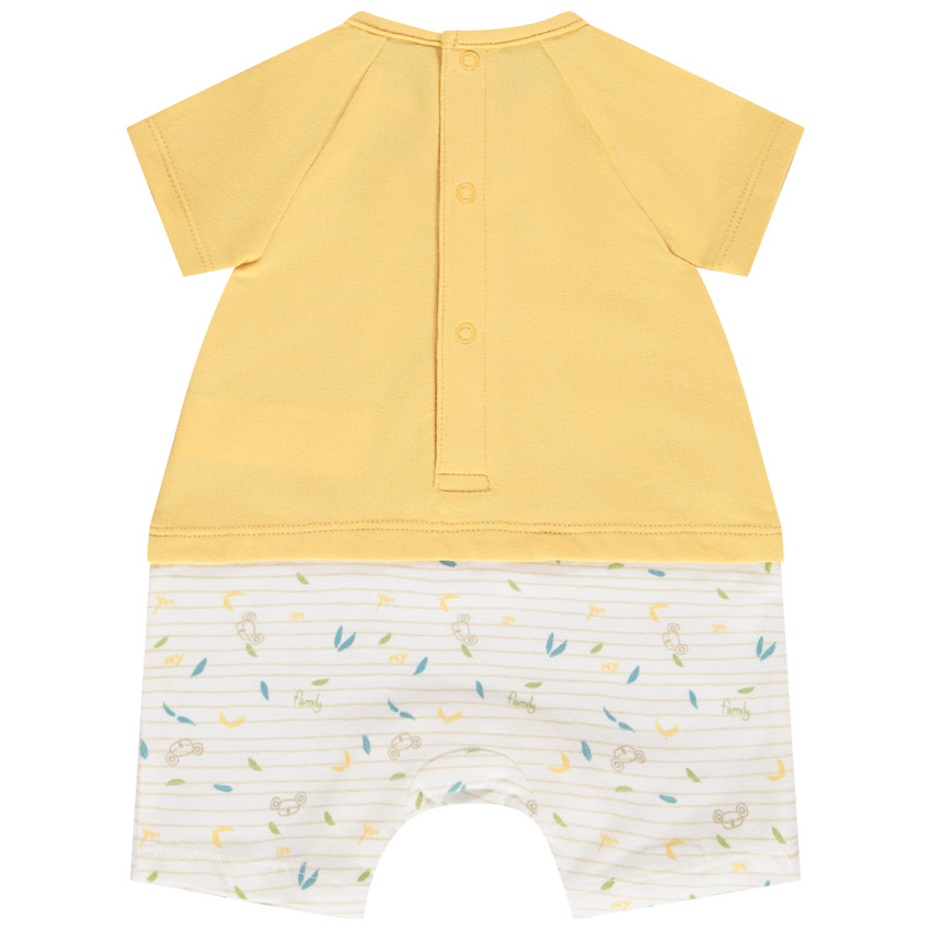 Combinaison courte en jersey 2 en 1 avec patch brodé koala pour bébé garçon 