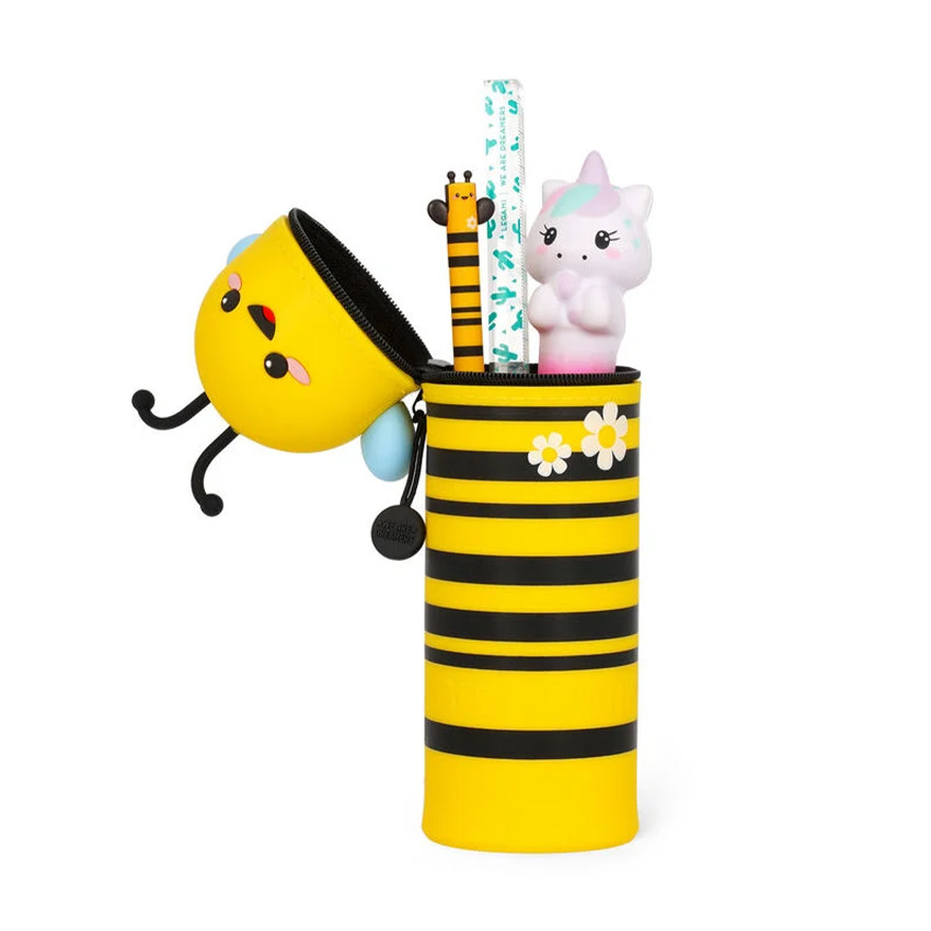Κασετίνα 2 σε 1 από σιλικόνη Kawaii Μέλισσα 