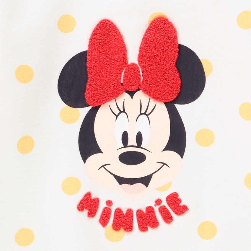 Φούτερ molleton με πουα Minnie Disney για bebe κορίτσι  Additional Φούτερ molleton με πουα Minnie Disney για bebe κορίτσι