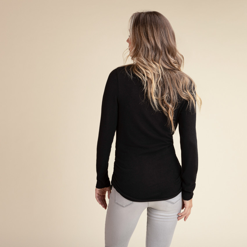 Πουλόβερ εγκυμοσύνης μονόχρωμο 